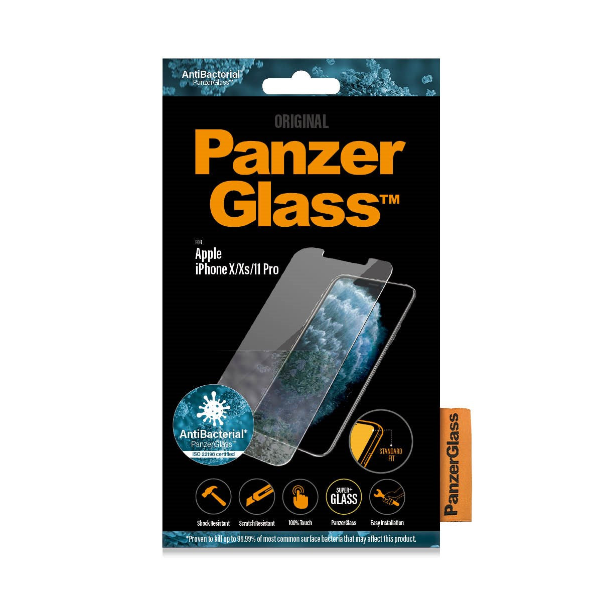 PanzerGlass® Displayschutzglas iPhone 11 Pro | Xs | X | Standard Fit